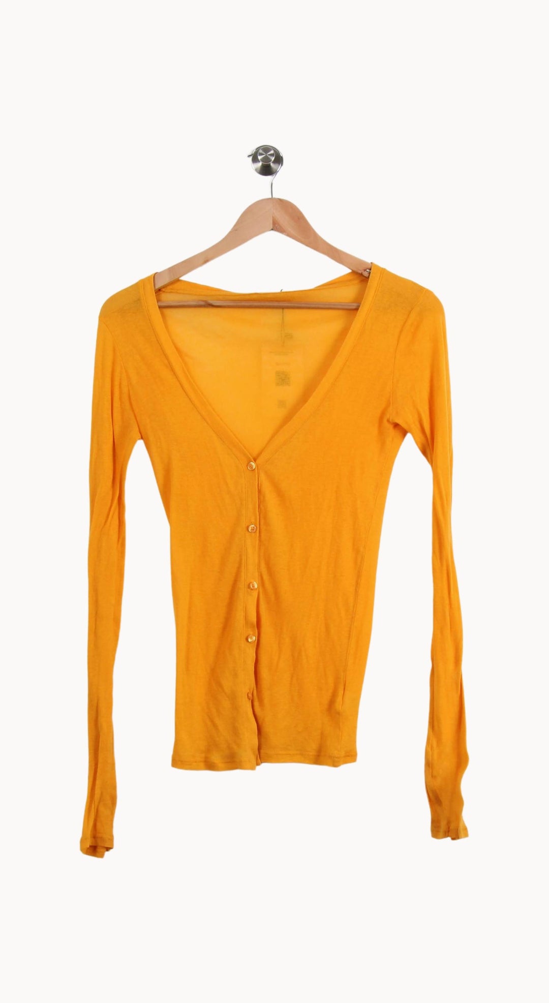 Cardigan Jaune - Taille L/40 de la marque American Vintage | RVLI1130 - Vendu par Paradigme - Image 2