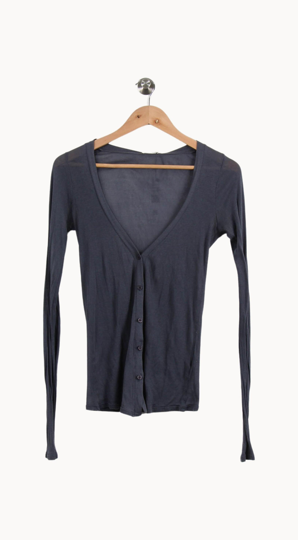 Cardigan Gris - Taille L/40 de la marque American Vintage | RVLI1131 - Vendu par Paradigme - Image 2