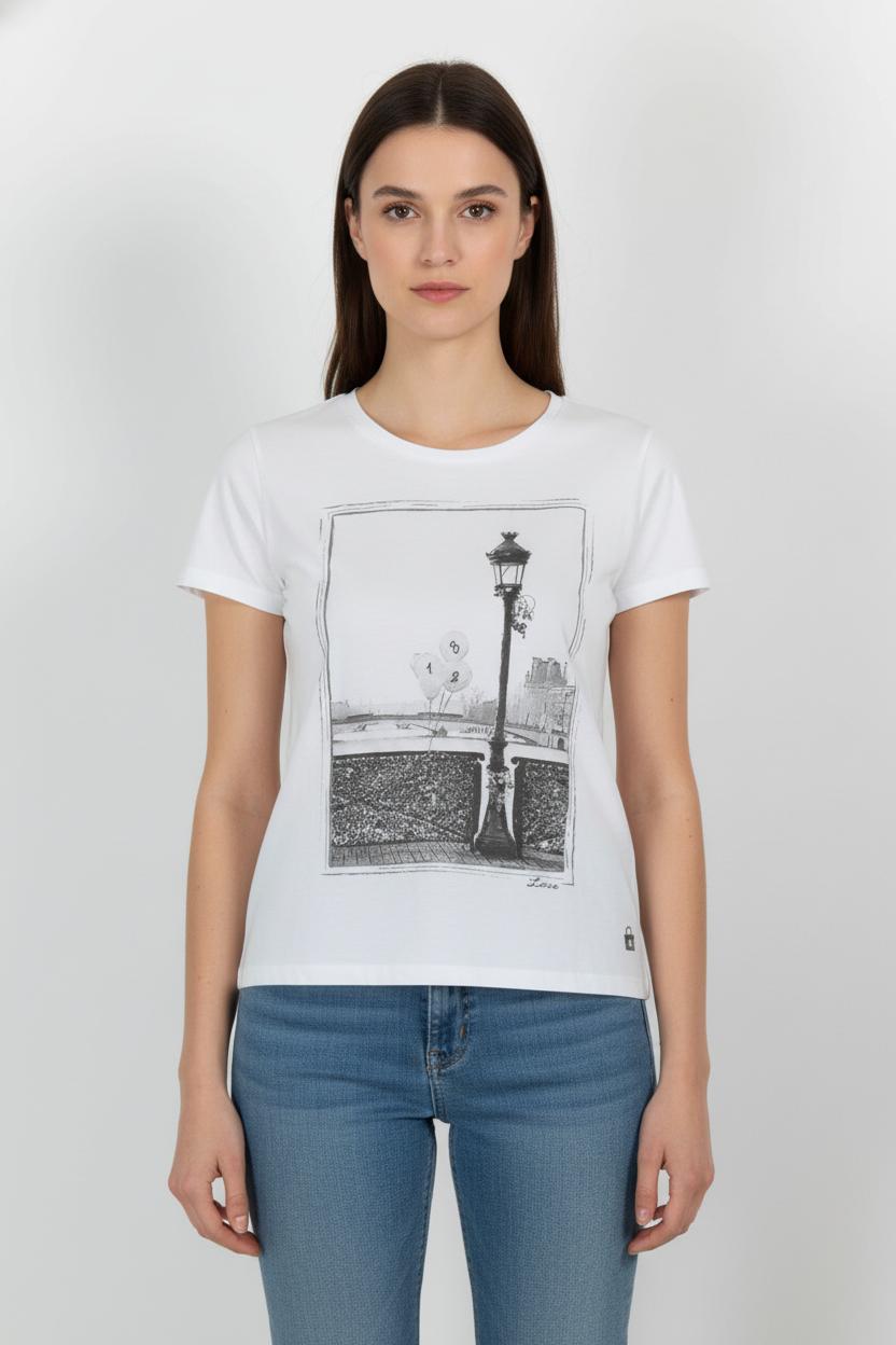 Tee-shirt Blanc - Taille S/36 de la marque Maison 123 | RVLI1142 - Vendu par Paradigme - Image 1