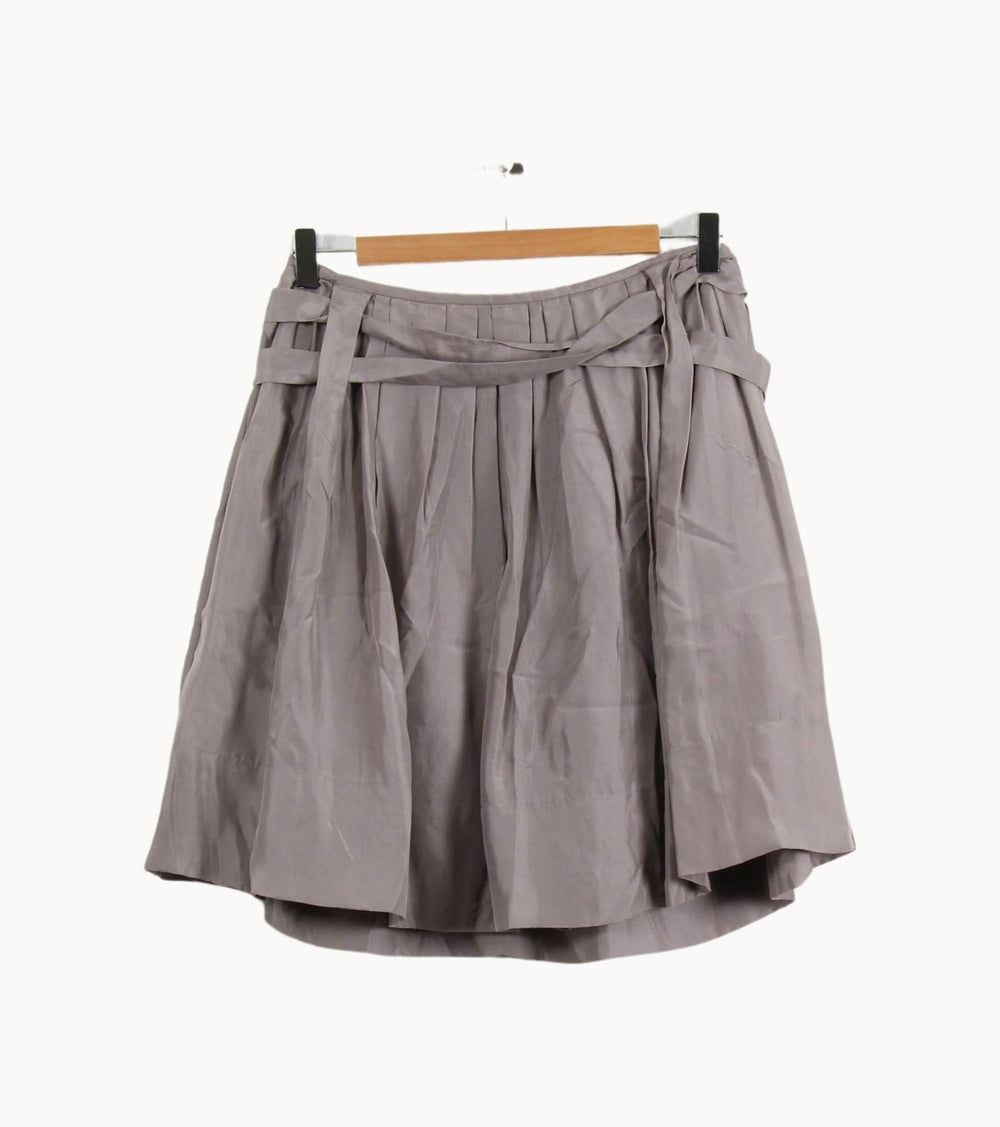 Jupe Plissée Grise - Taille S/36 de la marque Tara Jarmon | RVLI1150 - Vendu par Paradigme - Image 2