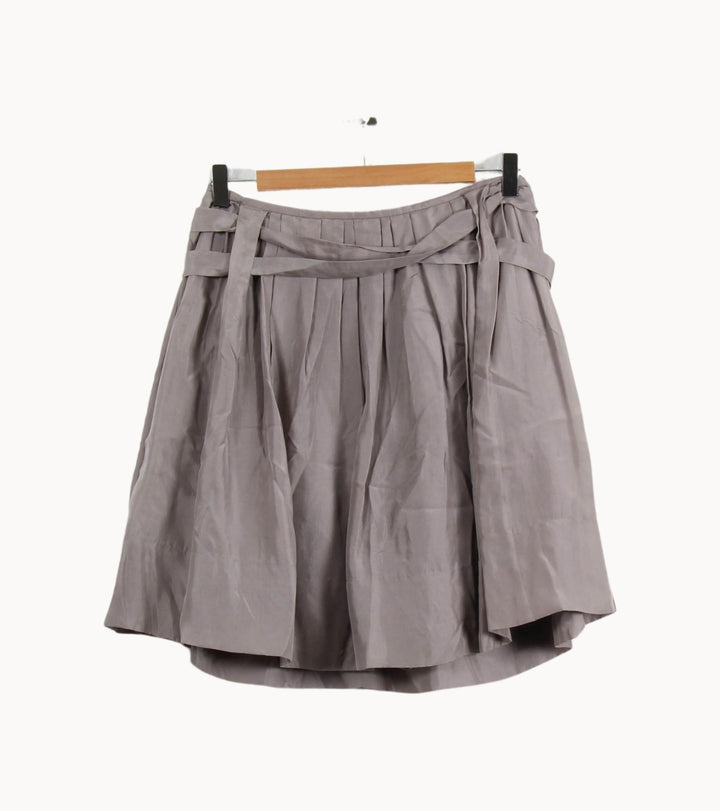 Jupe Plissée Grise - Taille S/36 de la marque Tara Jarmon | RVLI1150 - Vendu par Paradigme - Image 2