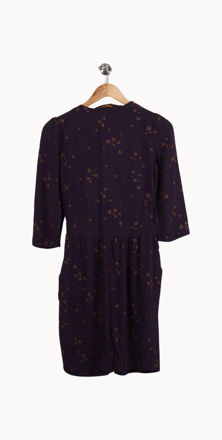Robe Courte Violette - Taille XS/34 de la marque Sessùn | RVLI1152 - Vendu par Paradigme - Image 4
