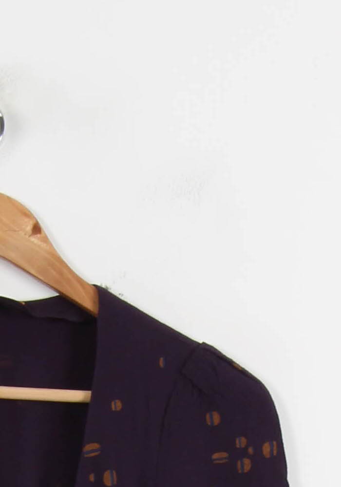 Robe Courte Violette - Taille XS/34 de la marque Sessùn | RVLI1152 - Vendu par Paradigme - Image 3