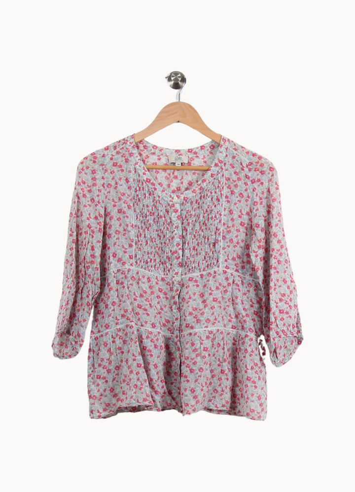 Blouse Rose et Blanche - Taille M/38 de la marque Pablo | RVLI1153 - Vendu par Paradigme - Image 2