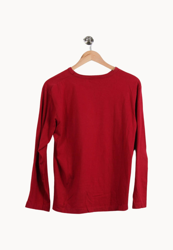 Blouse Rouge - Taille M/38 de la marque Agnès b. | RVLI1161 - Vendu par Paradigme - Image 4