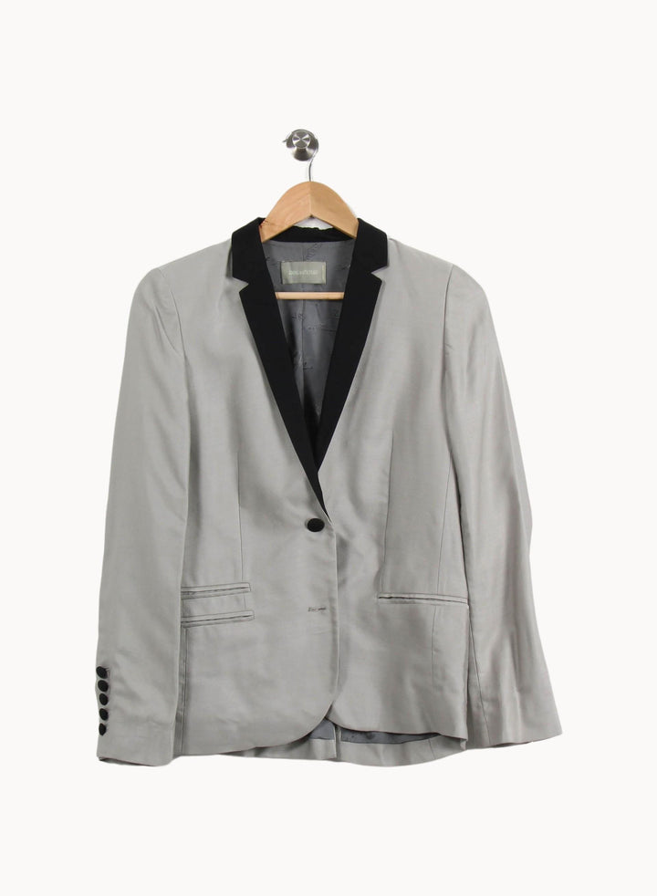 Blazer Gris et Noir - Taille S/36 de la marque Zadig&Voltaire | RVLI1166 - Vendu par Paradigme - Image 2