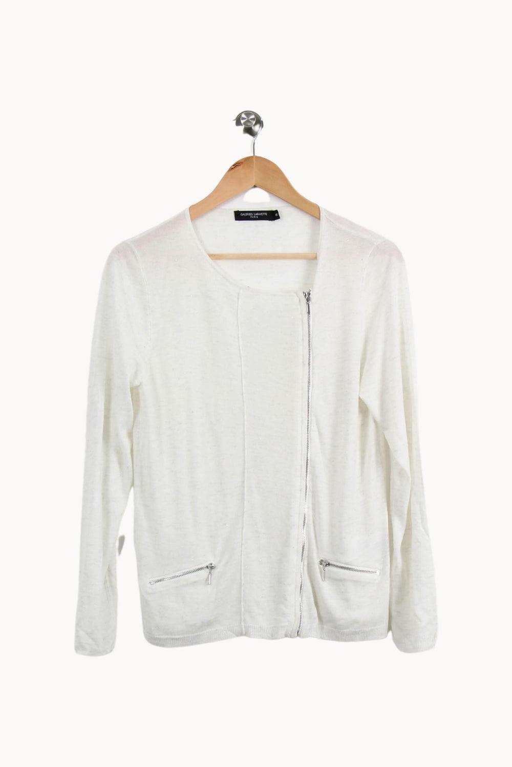 Gilet Blanc - Taille M/38 de la marque Galeries Lafayette | RVLI1169 - Vendu par Paradigme - Image 2