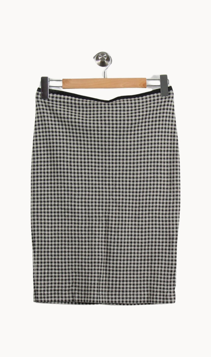 Jupe Crayon Grise et Noire - Taille L/40 de la marque Majestic Filatures | RVLI1171 - Vendu par Paradigme - Image 2