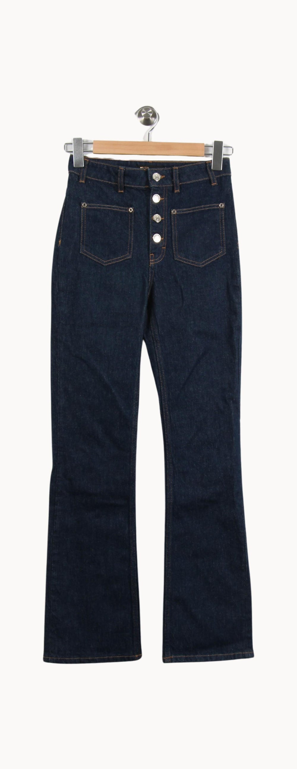 Jean Bleu - Taille XS/34 de la marque Maje | RVLI1172 - Vendu par Paradigme - Image 2