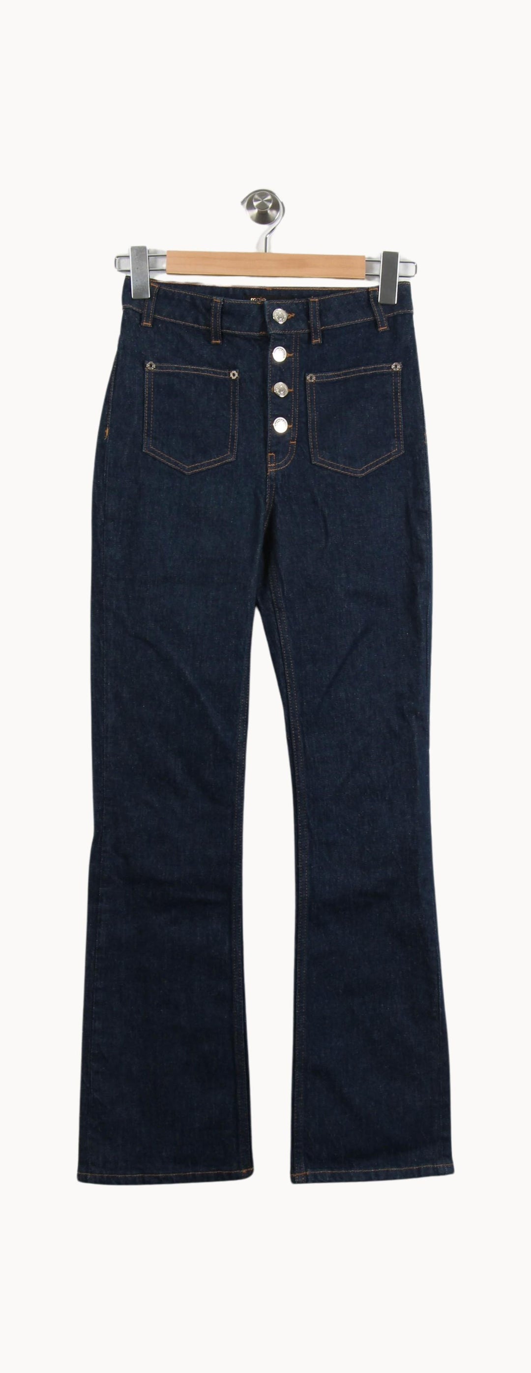 Jean Bleu - Taille XS/34 de la marque Maje | RVLI1172 - Vendu par Paradigme - Image 2