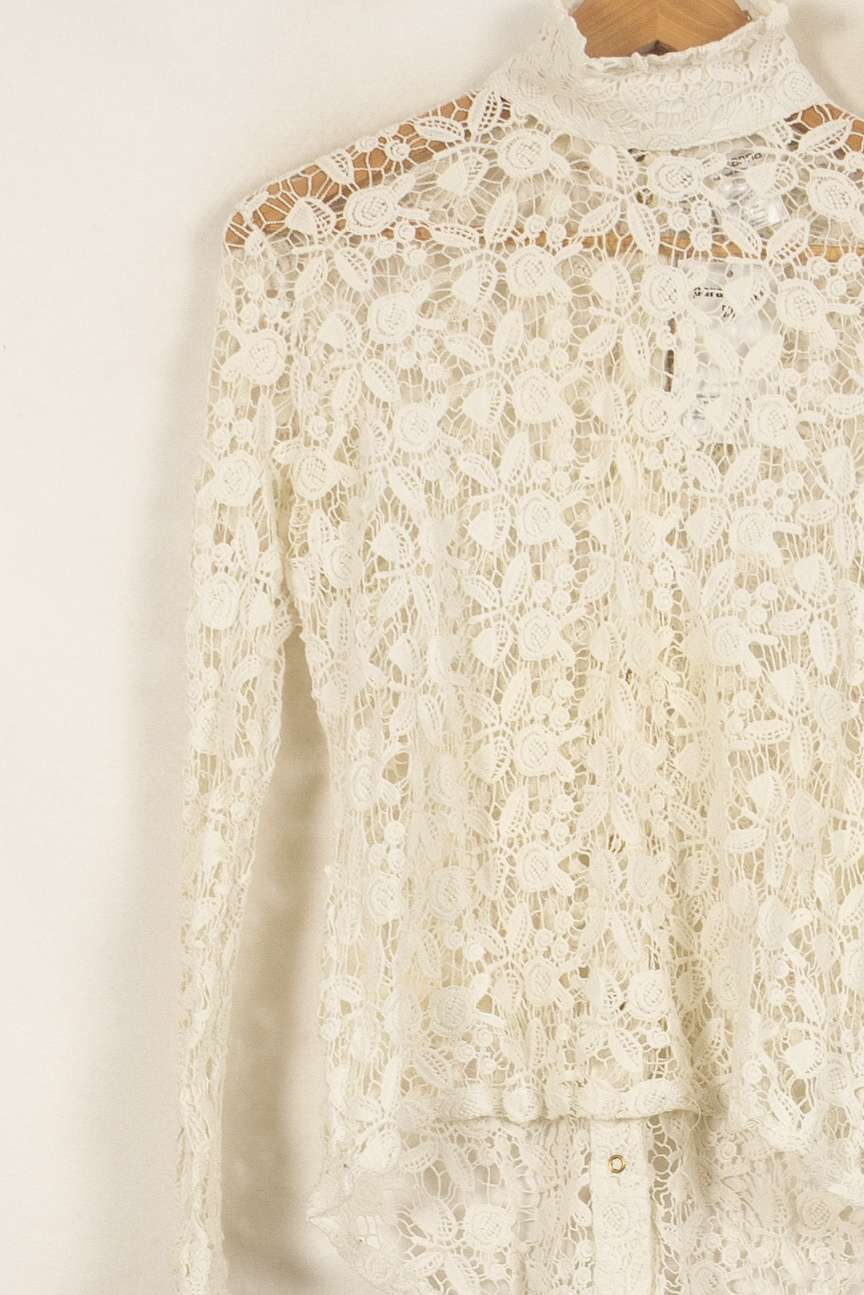 Chemise Dentelle Blanche - Taille M/38 de la marque Roseanna | RVLI1184 - Vendu par Paradigme - Image 3