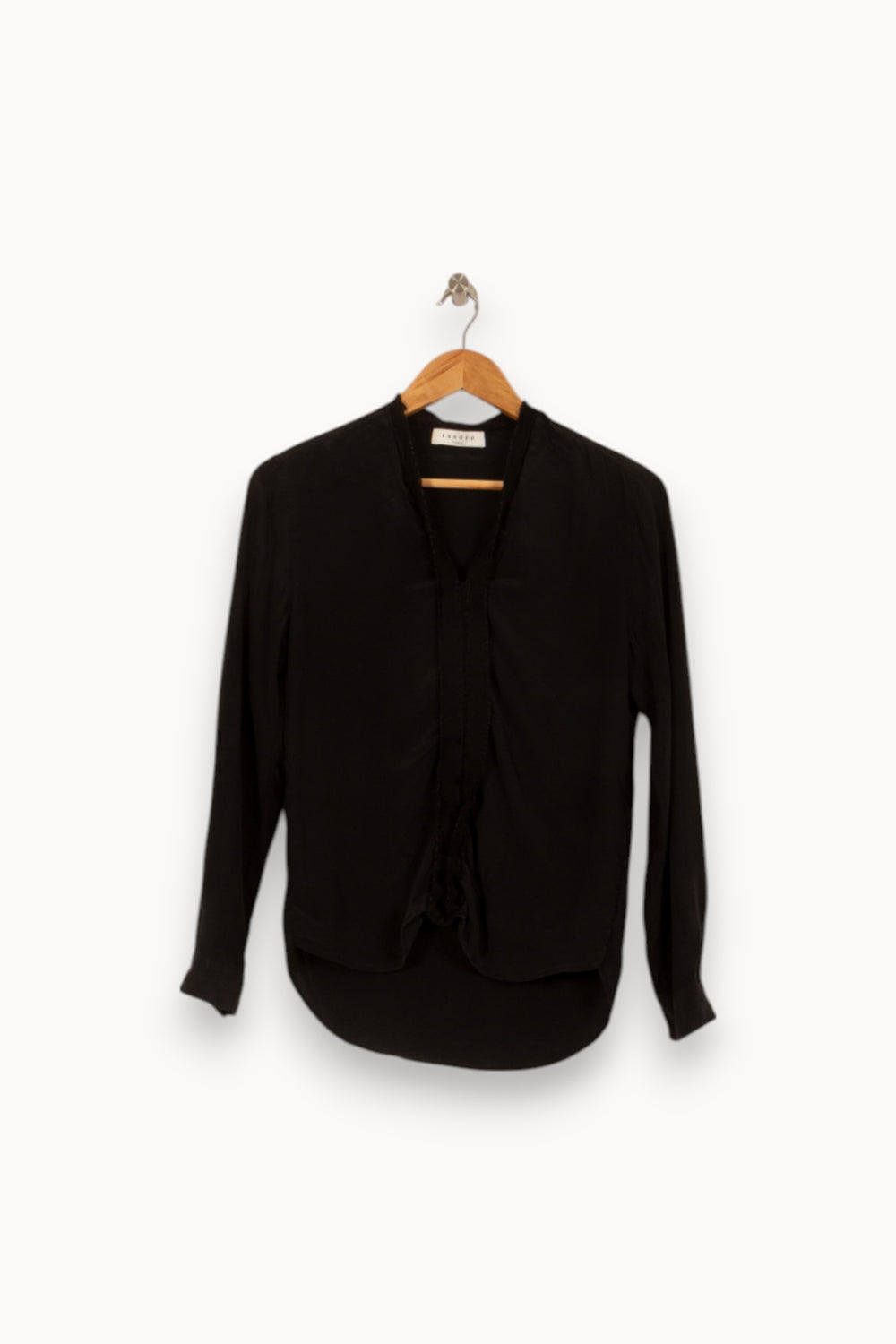 Blouse Noire - Taille M/38 de la marque Sandro | RVLI1188 - Vendu par Paradigme - Image 2