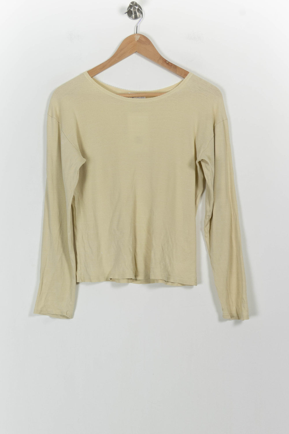 T-shirt Manches Longues Jaune - Taille M/38 de la marque Agnès b. | RVLI1189 - Vendu par Paradigme - Image 2