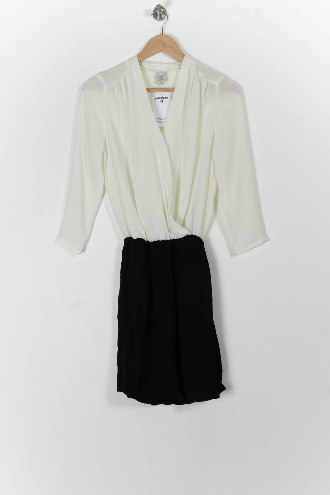 Robe Courte Blanche et Noire - Taille XS/34 de la marque Karl Marc John | RVLI1192 - Vendu par Paradigme - Image 2