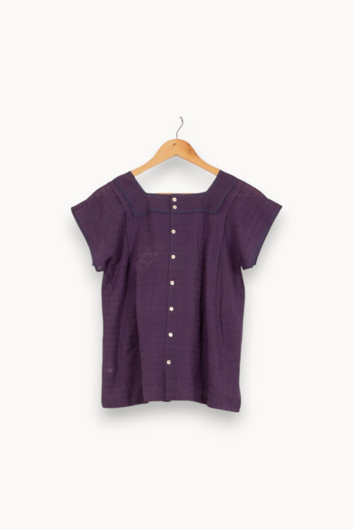 Blouse Violette - Taille L/40 de la marque Soeur | RVLI1197 - Vendu par Paradigme - Image 4