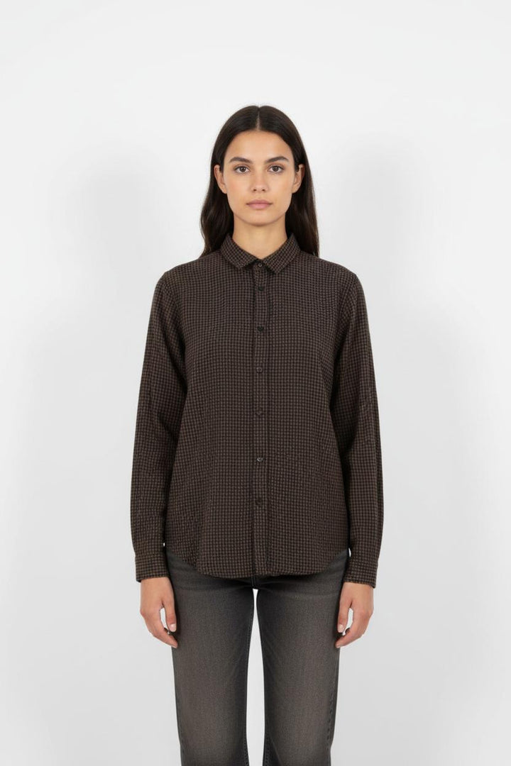 Chemise à Carreaux Grise et Noire - Taille S/36