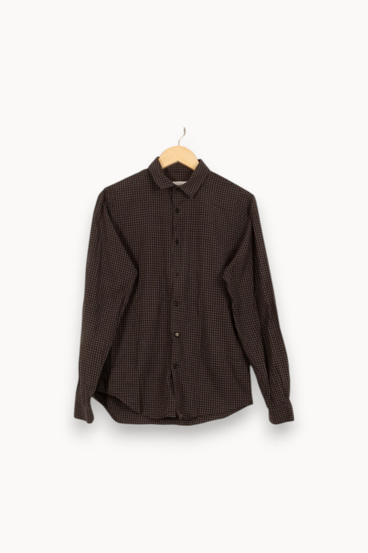 Chemise à Carreaux Grise et Noire - Taille S/36 de la marque Sandro | RVLI1198 - Vendu par Paradigme - Image 2
