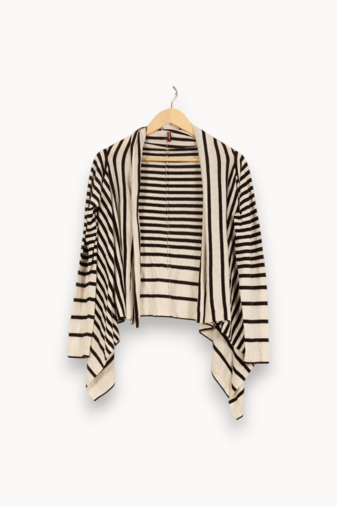 Cardigan Rayé Noir et Blanc - Taille M/38 de la marque Comptoir des Cotonniers | RVLI1203 - Vendu par Paradigme - Image 2