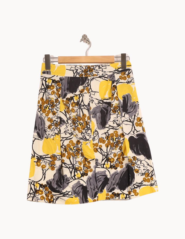 Jupe Courte Jaune et Noire - Taille S/36 de la marque Caroll | RVLI1215 - Vendu par Paradigme - Image 2