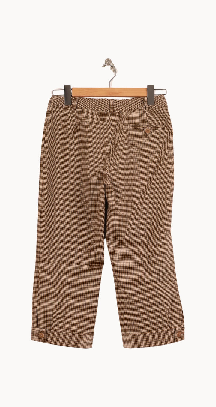 Pantalon Cropped Marron - Taille S/36 de la marque Maison 123 | RVLI1220 - Vendu par Paradigme - Image 4