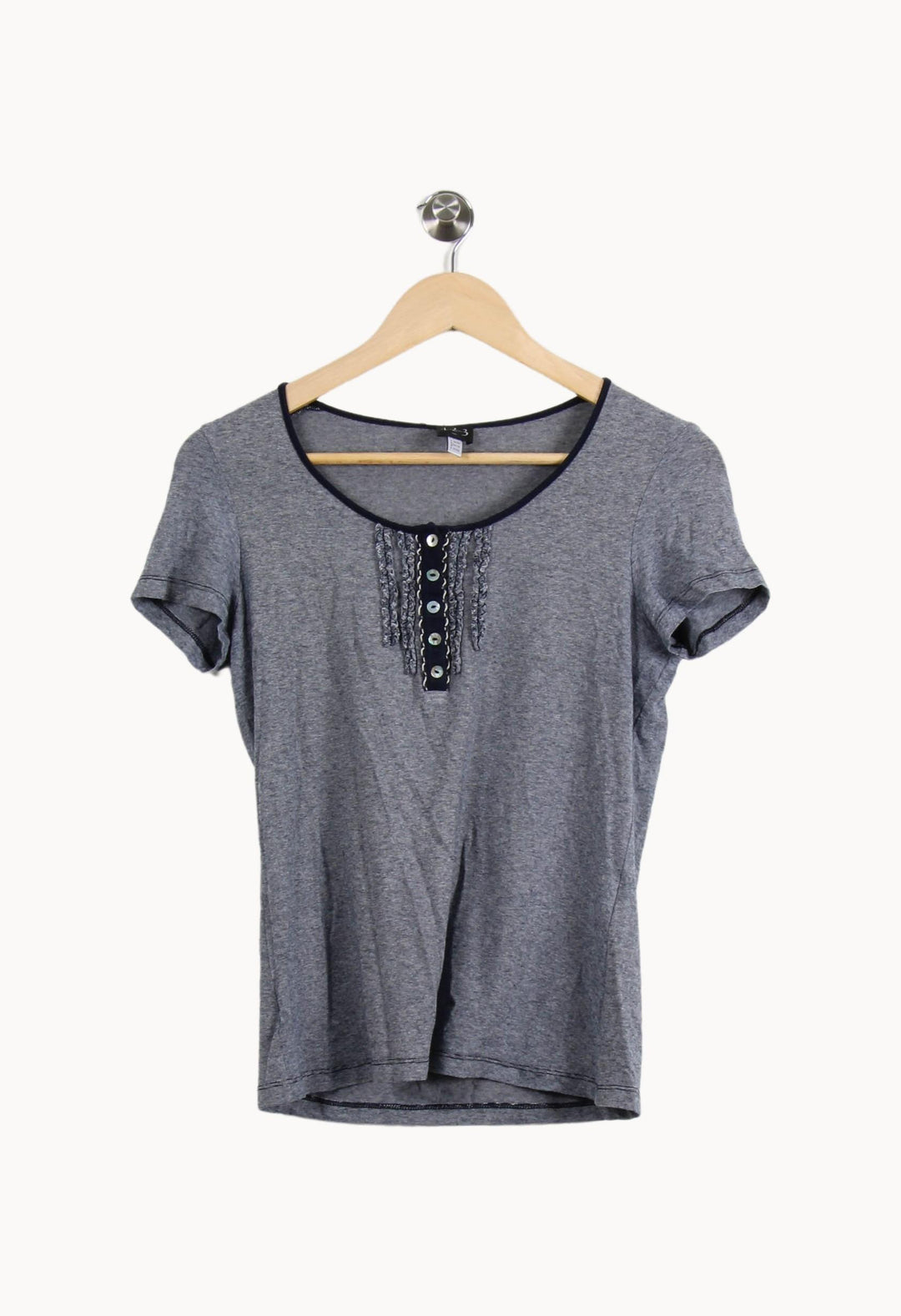 Tee-shirt Gris - Taille M/38 de la marque Maison 123 | RVLI1228 - Vendu par Paradigme - Image 2