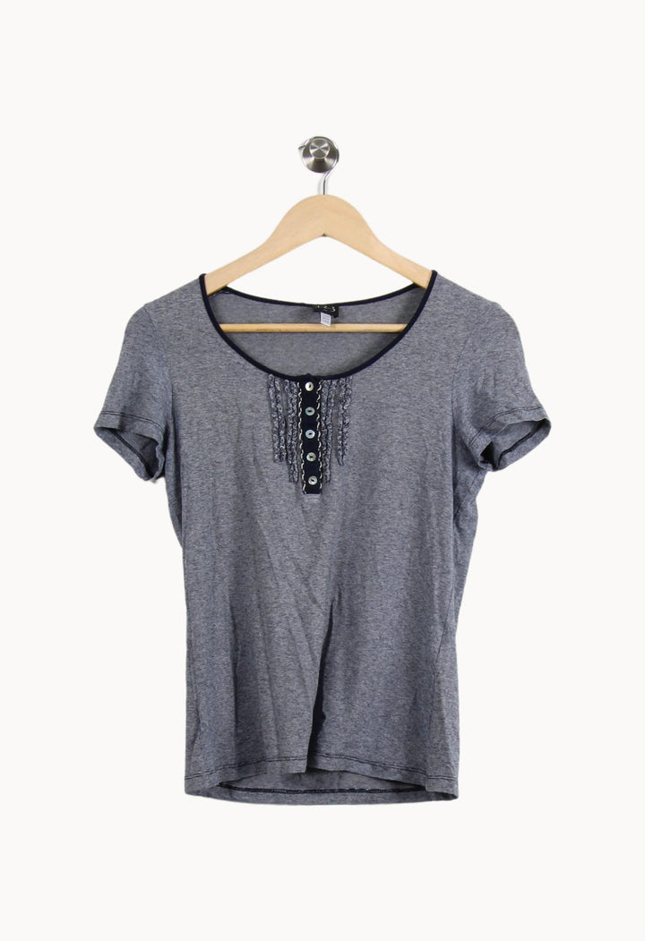 Tee-shirt Gris - Taille M/38 de la marque Maison 123 | RVLI1228 - Vendu par Paradigme - Image 2