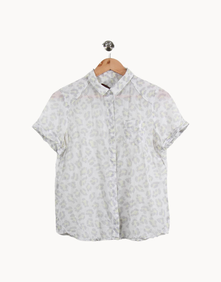 Chemise Blanche et Grise - Taille L/40 de la marque Comptoir des Cotonniers | RVLI1234 - Vendu par Paradigme - Image 2
