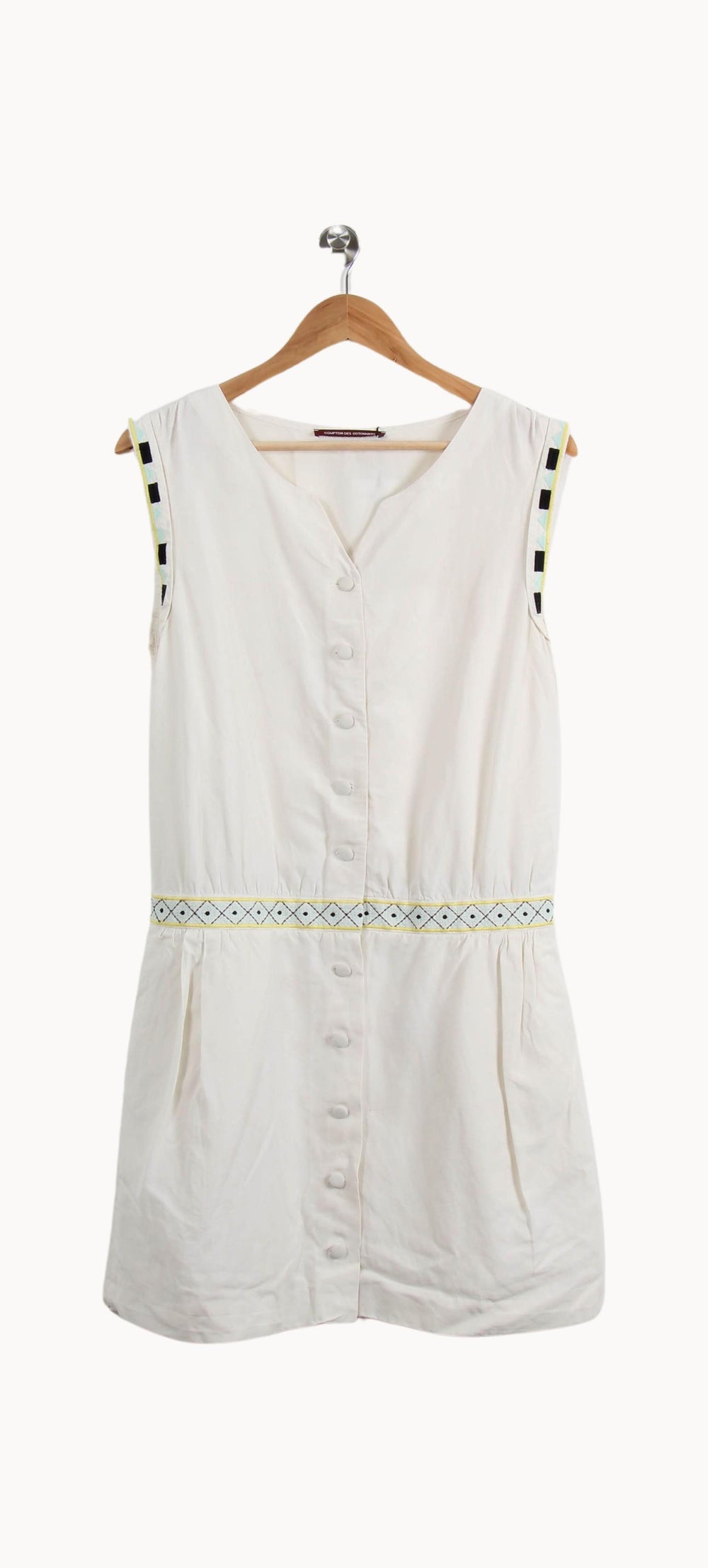 Robe Droite Blanche - Taille M/38 de la marque Comptoir des Cotonniers | RVLI1235 - Vendu par Paradigme - Image 2