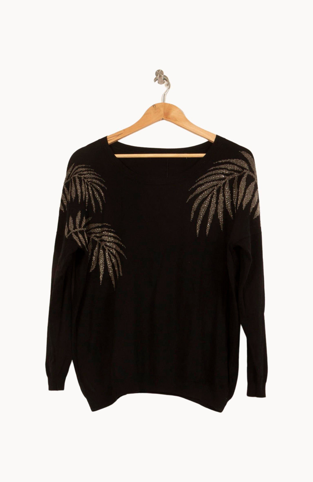 Pull Noir et Doré - Taille S/36 de la marque IKKS | RVLI1243 - Vendu par Paradigme - Image 2