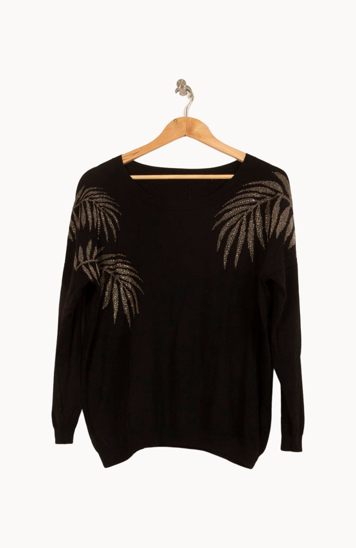 Pull Noir et Doré - Taille S/36 de la marque IKKS | RVLI1243 - Vendu par Paradigme - Image 2