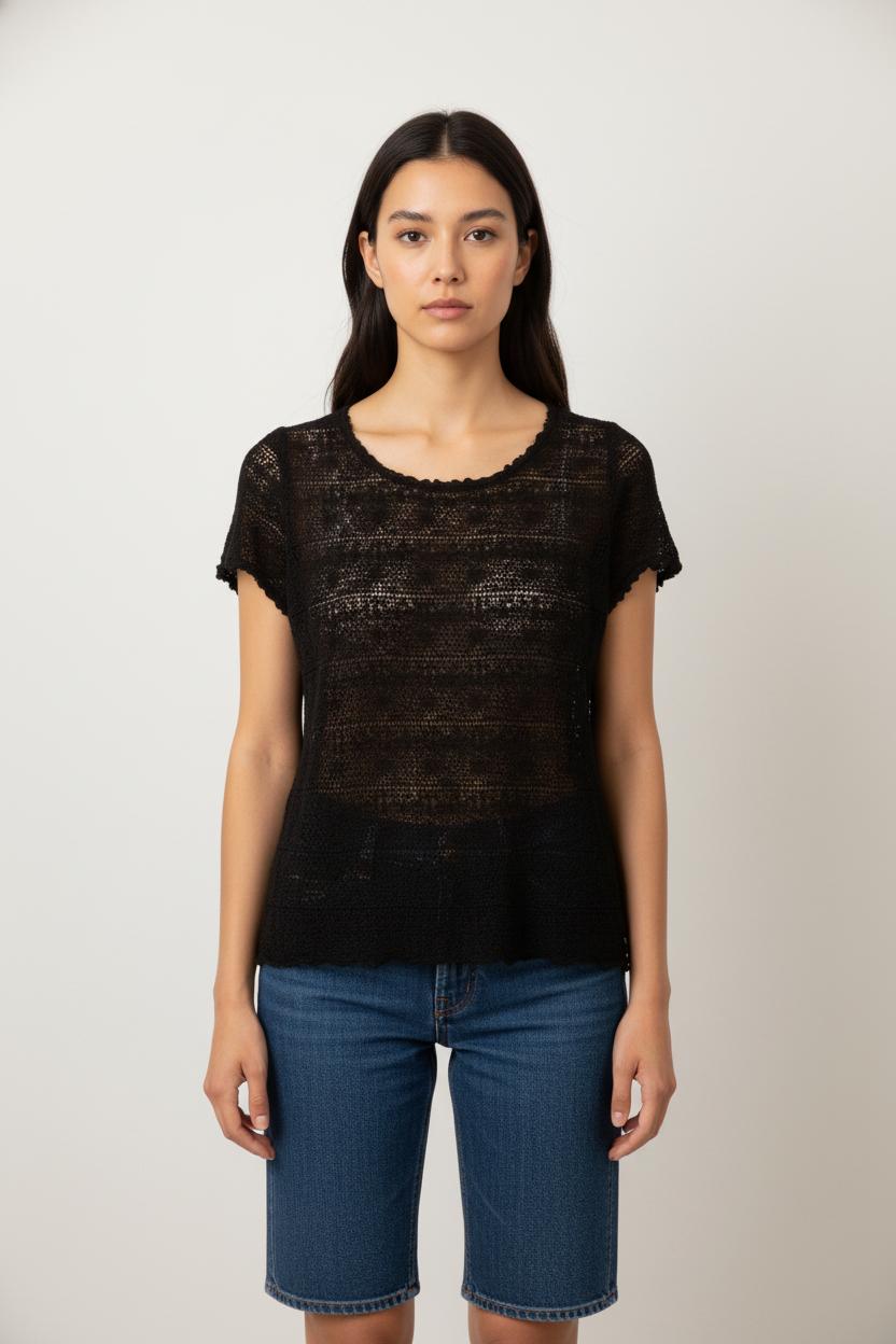 Tee-shirt Noir - Taille XL/42