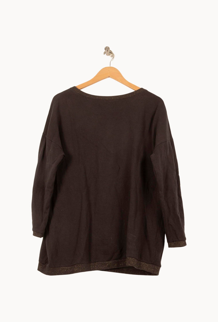 Pull Marron - Taille M/38 de la marque Des petits hauts | RVLI1253 - Vendu par Paradigme - Image 4