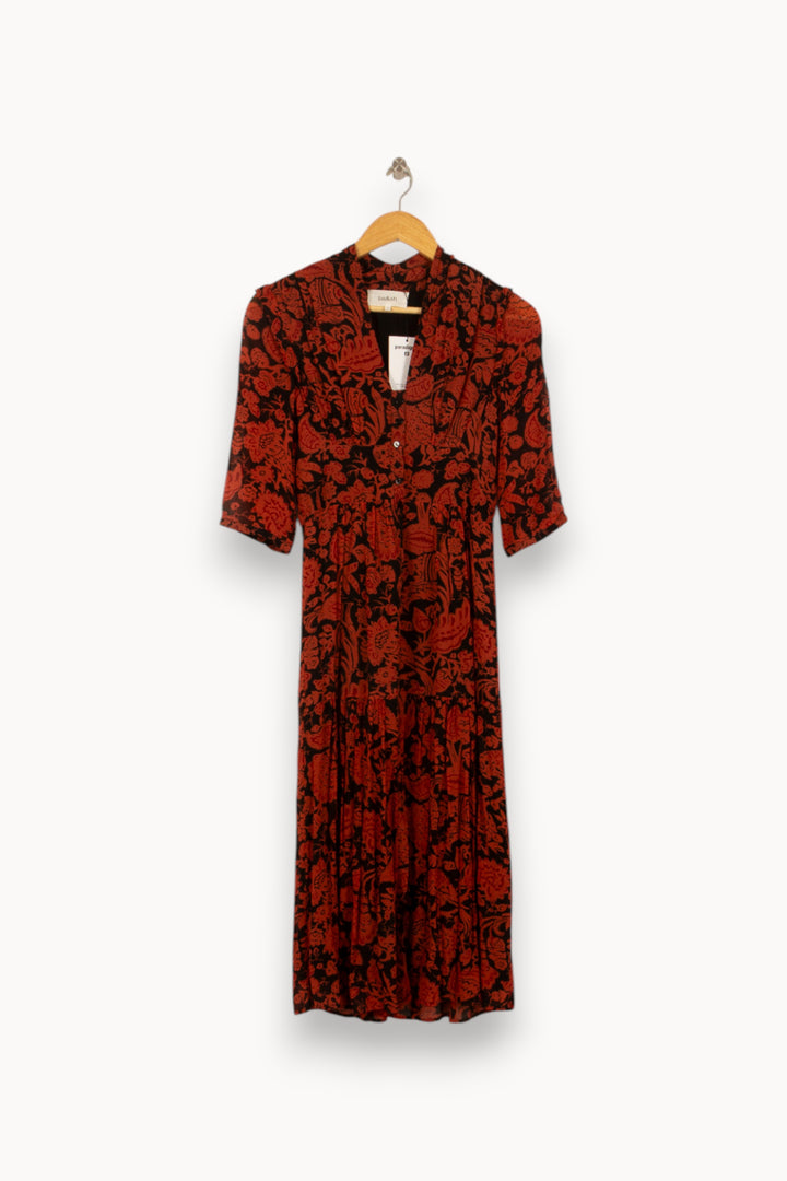 Robe Noire et Rouge - Taille XS/34 de la marque Joseph | RVLI1262 - Vendu par Paradigme - Image 2