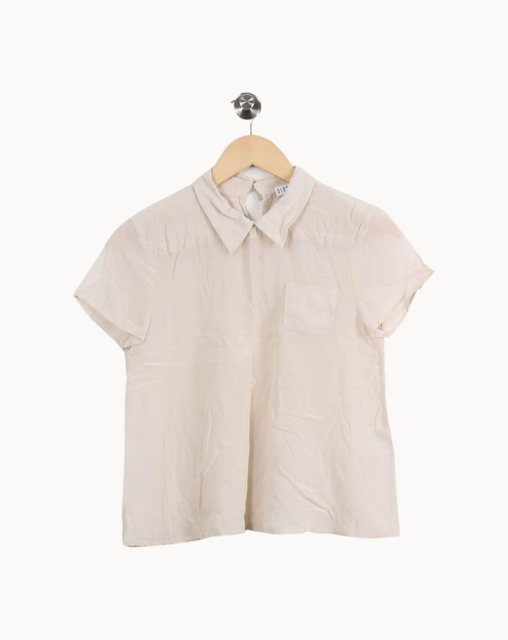 Chemisette Beige - Taille S/36 de la marque Claudie Pierlot | RVLI1274 - Vendu par Paradigme - Image 2