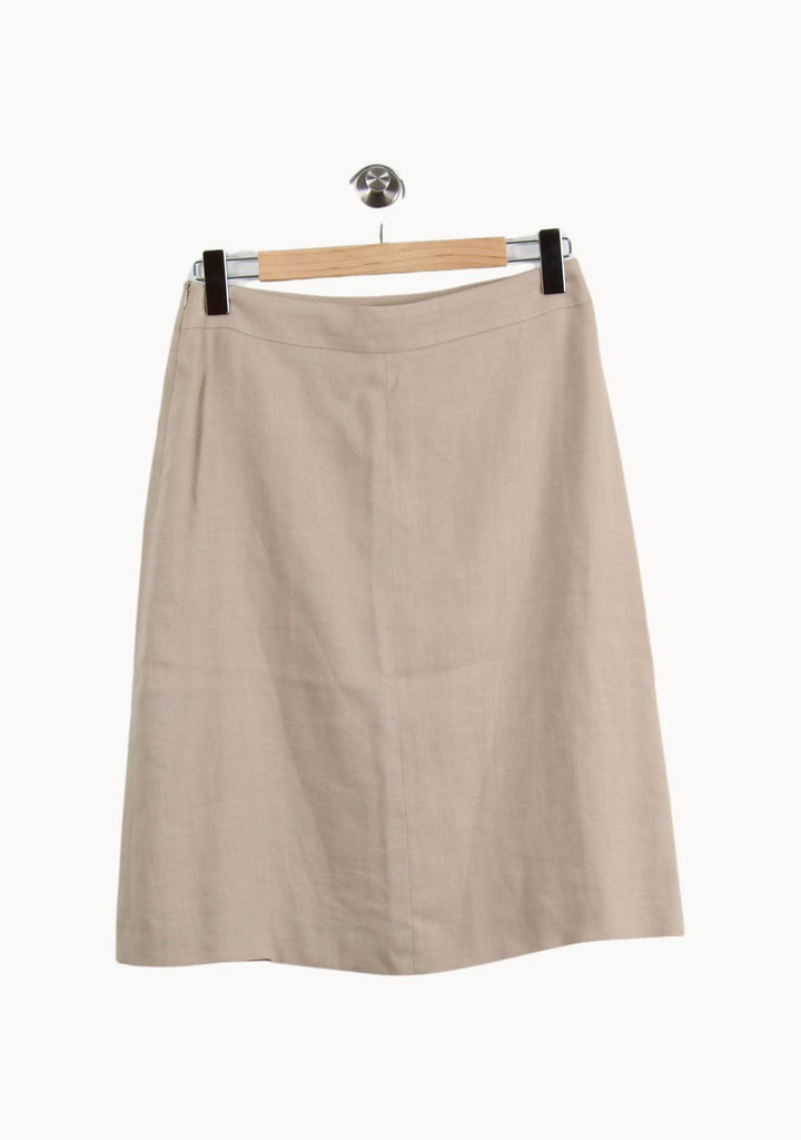 Jupe Plissée Beige et Noire - Taille M/38 de la marque Caroll | RVLI1277 - Vendu par Paradigme - Image 4