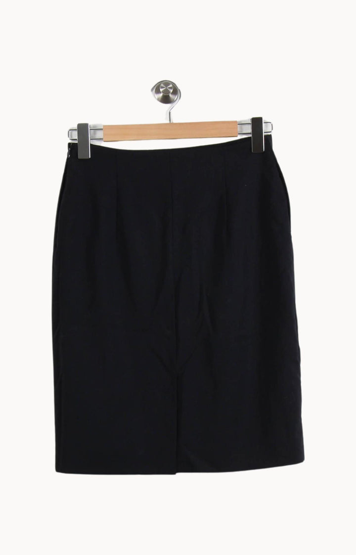 Jupe Droite Bleue - Taille S/36 de la marque The Kooples | RVLI1281 - Vendu par Paradigme - Image 4