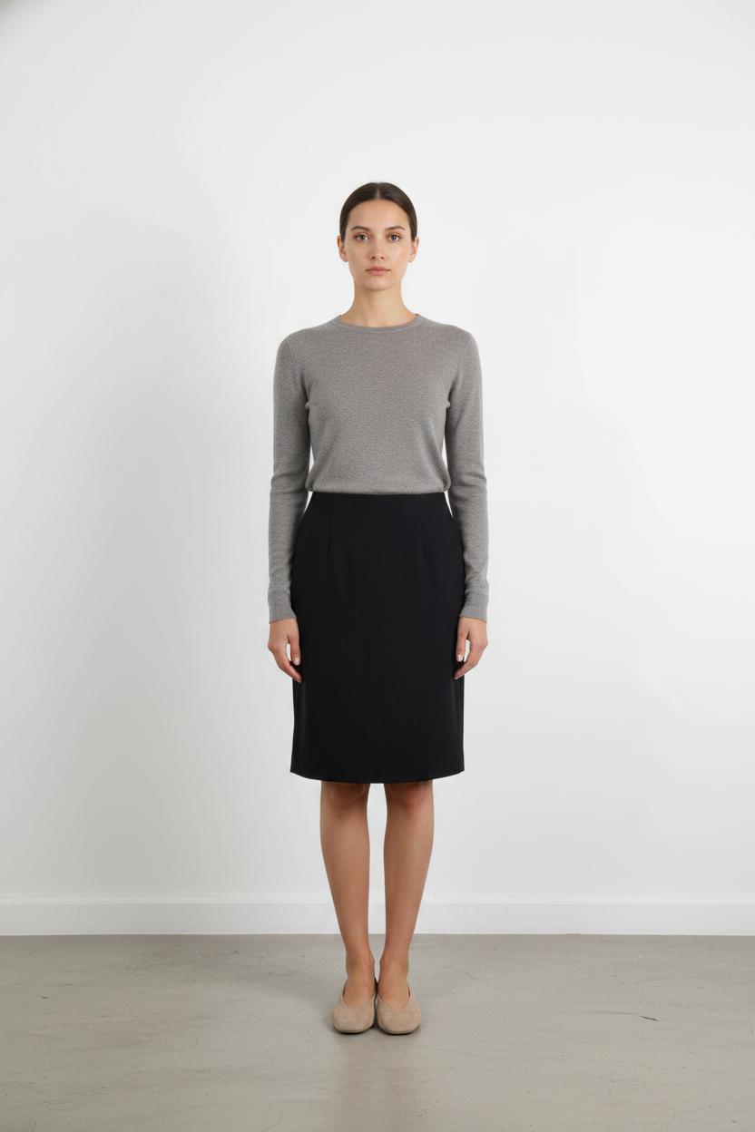 Jupe Droite Bleue - Taille S/36