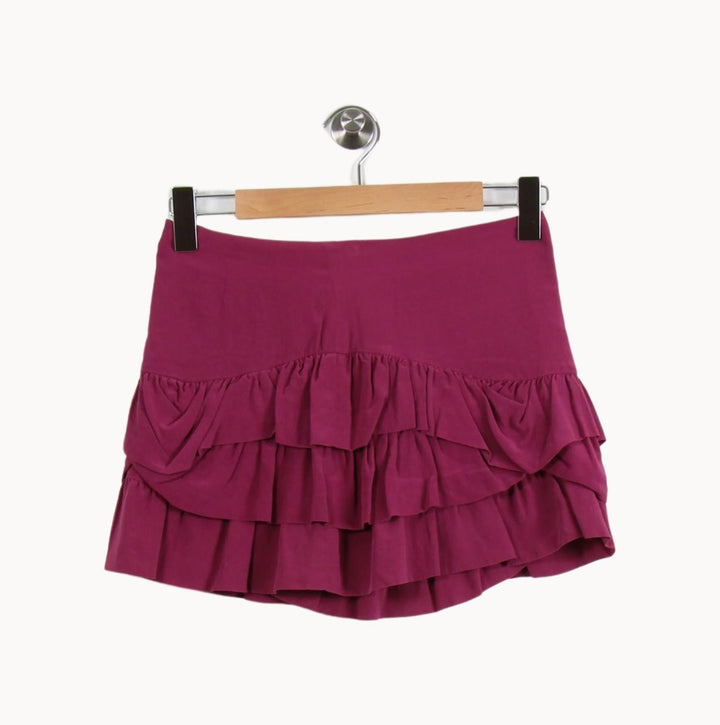 Jupe Volantée Rose - Taille XS/34 de la marque Maje | RVLI1282 - Vendu par Paradigme - Image 4