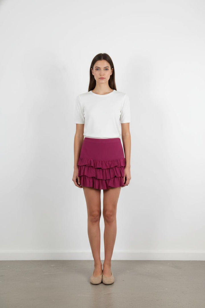 Jupe Volantée Rose - Taille XS/34