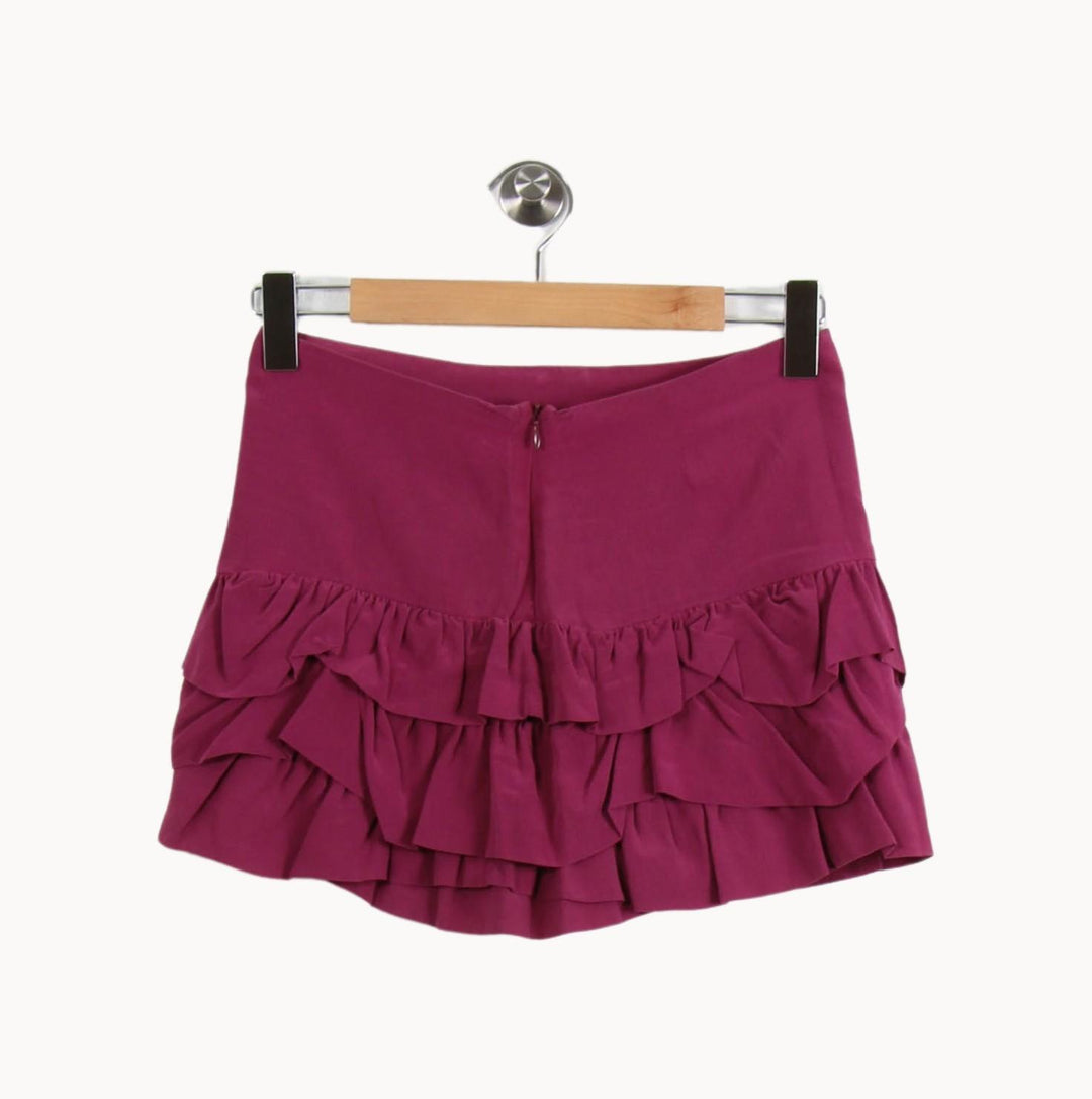 Jupe Volantée Rose - Taille XS/34 de la marque Maje | RVLI1282 - Vendu par Paradigme - Image 2