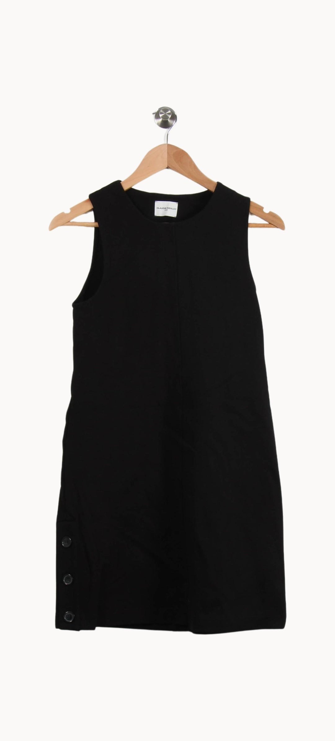 Robe Trapèze Noire - Taille XS/34 de la marque Claudie Pierlot | RVLI1286 - Vendu par Paradigme - Image 2