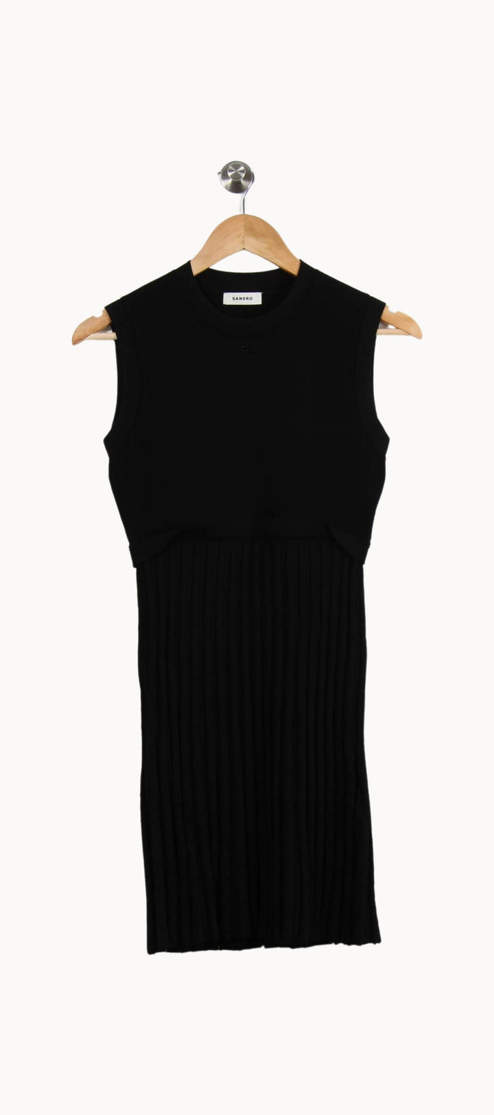 Robe Sans Manches Noire - Taille S/36 de la marque Sandro | RVLI1287 - Vendu par Paradigme - Image 2