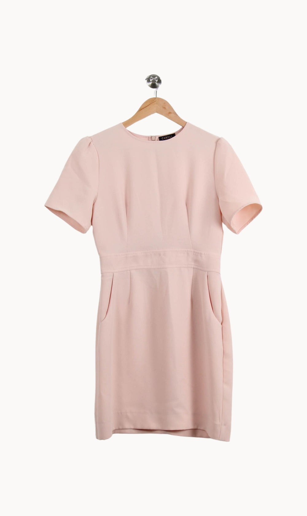 Robe Droite Rose - Taille M/38 de la marque Caroll | RVLI1288 - Vendu par Paradigme - Image 2