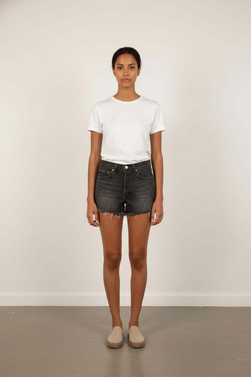 Short en Jean Noir - Taille M/38