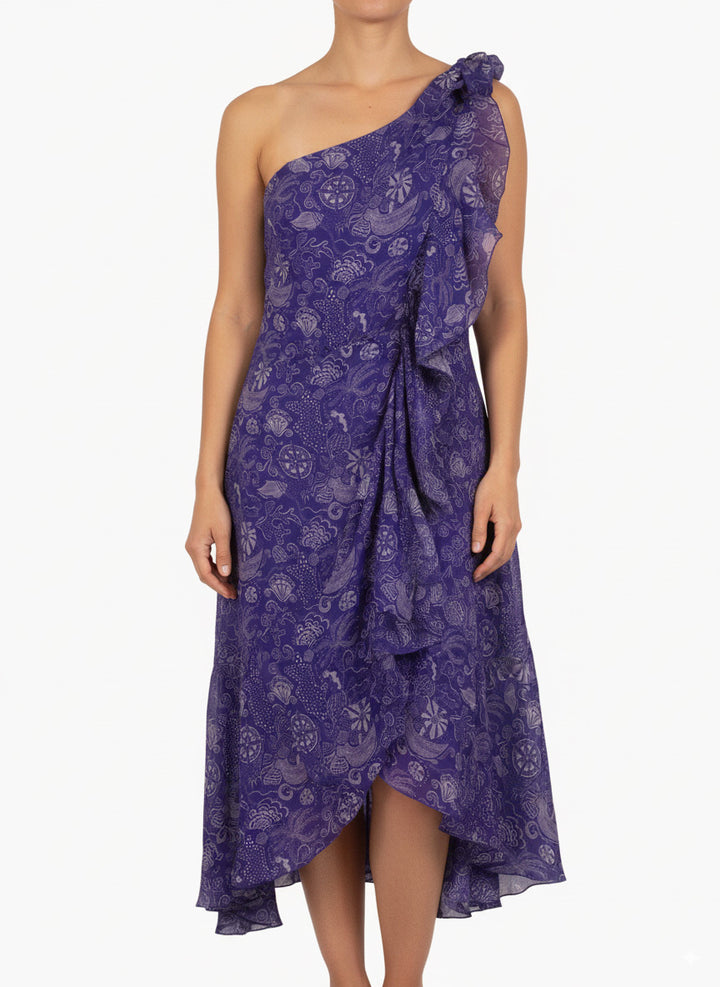 Robe Asymétrique Violette - Taille L/40