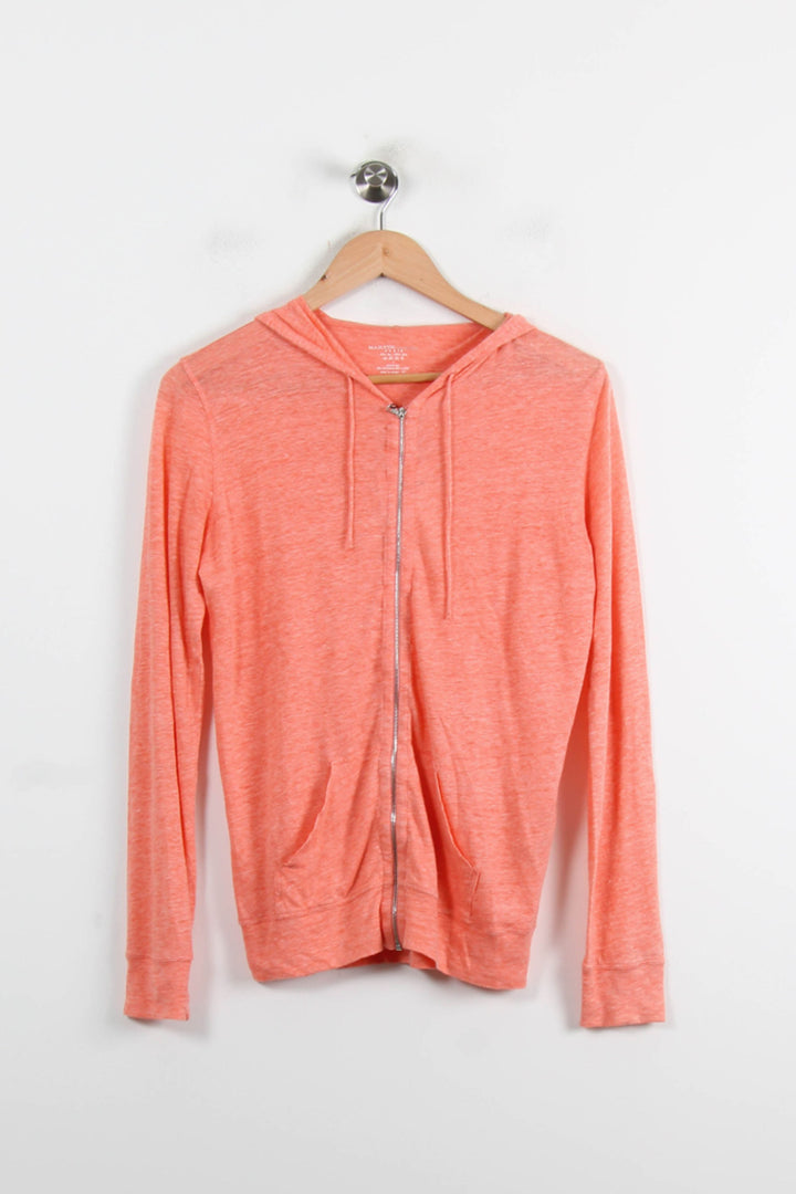 Sweat à Capuche Orange - Taille S/36 de la marque Majestic Filatures | SOIB0009 - Vendu par Paradigme - Image 2