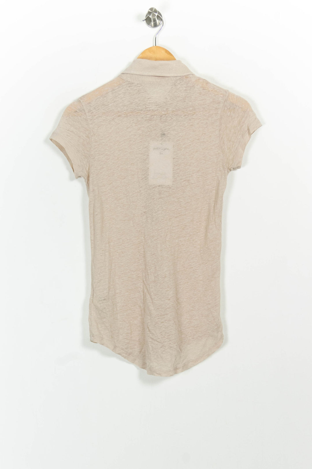 Polo Beige - Taille S/36 de la marque Majestic Filatures | SOIB0013 - Vendu par Paradigme - Image 4