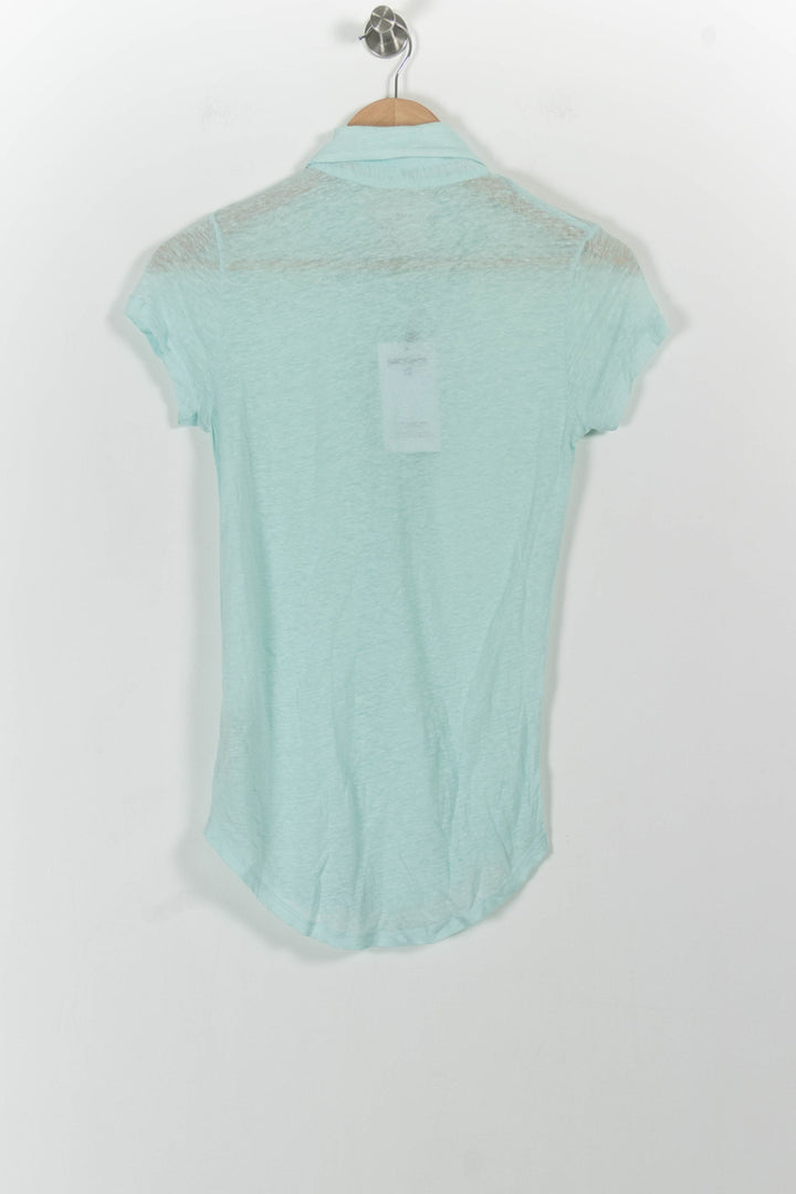 Polo Vert - Taille XS/34 de la marque Majestic Filatures | SOIB0014 - Vendu par Paradigme - Image 4