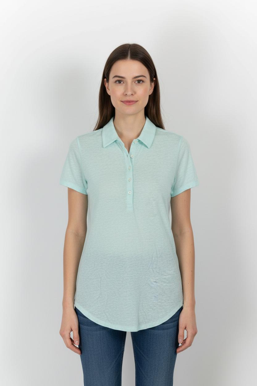 Polo Vert - Taille XS/34 de la marque Majestic Filatures | SOIB0014 - Vendu par Paradigme - Image 1