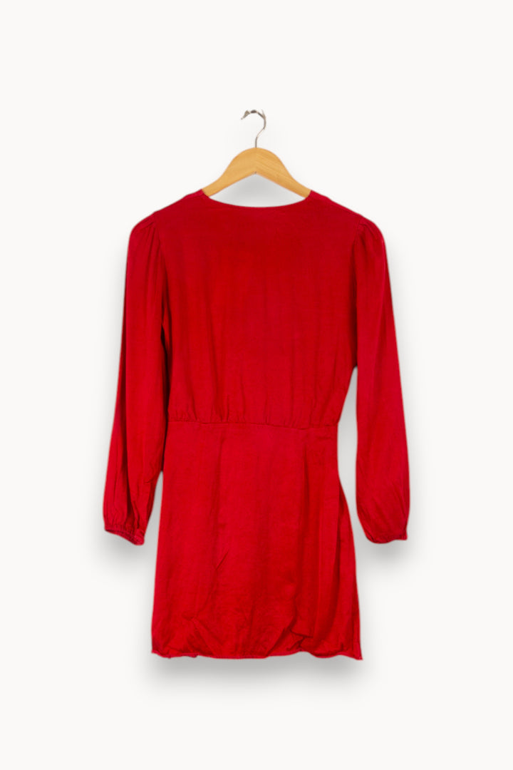 Robe Portefeuille Rouge - Taille M/38 de la marque Soi Paris | SOIB0015 - Vendu par Paradigme - Image 4